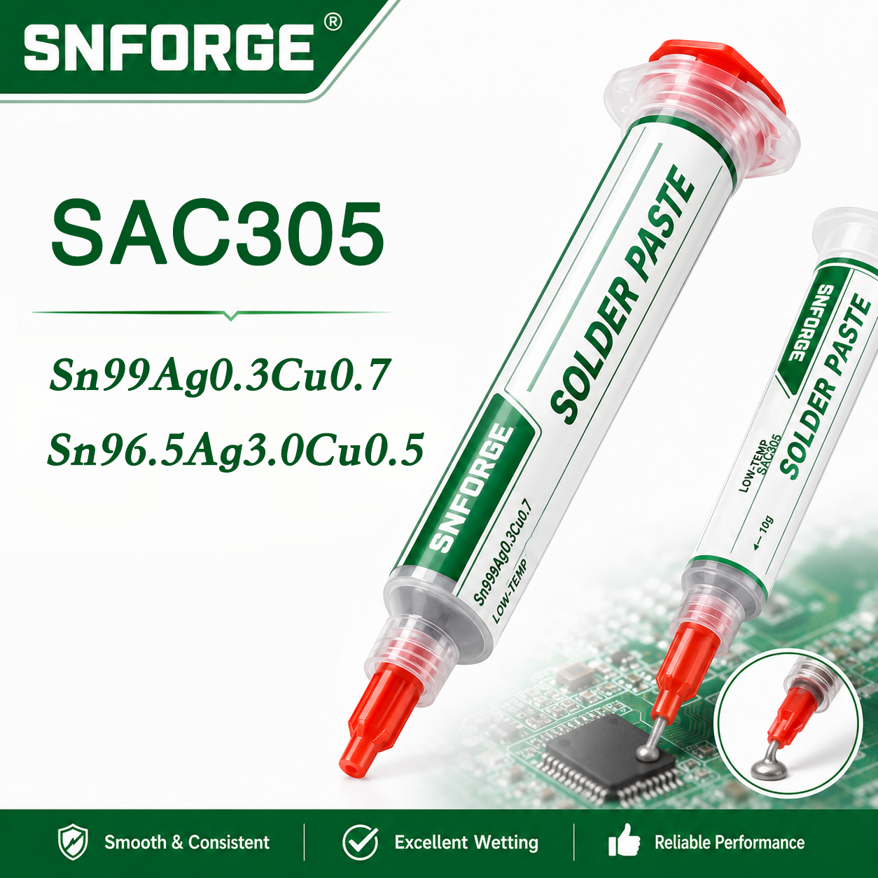 Home Automation Industry - SAC305 Solder Paste Welding Tin Sn99Ag0.3Cu0.7