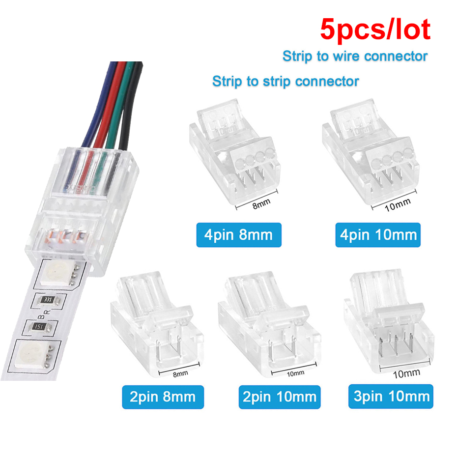 5Pcs LED Strip Light Connector - Rgb Led Matrix 8X8 บทวิจารณ์และราคา