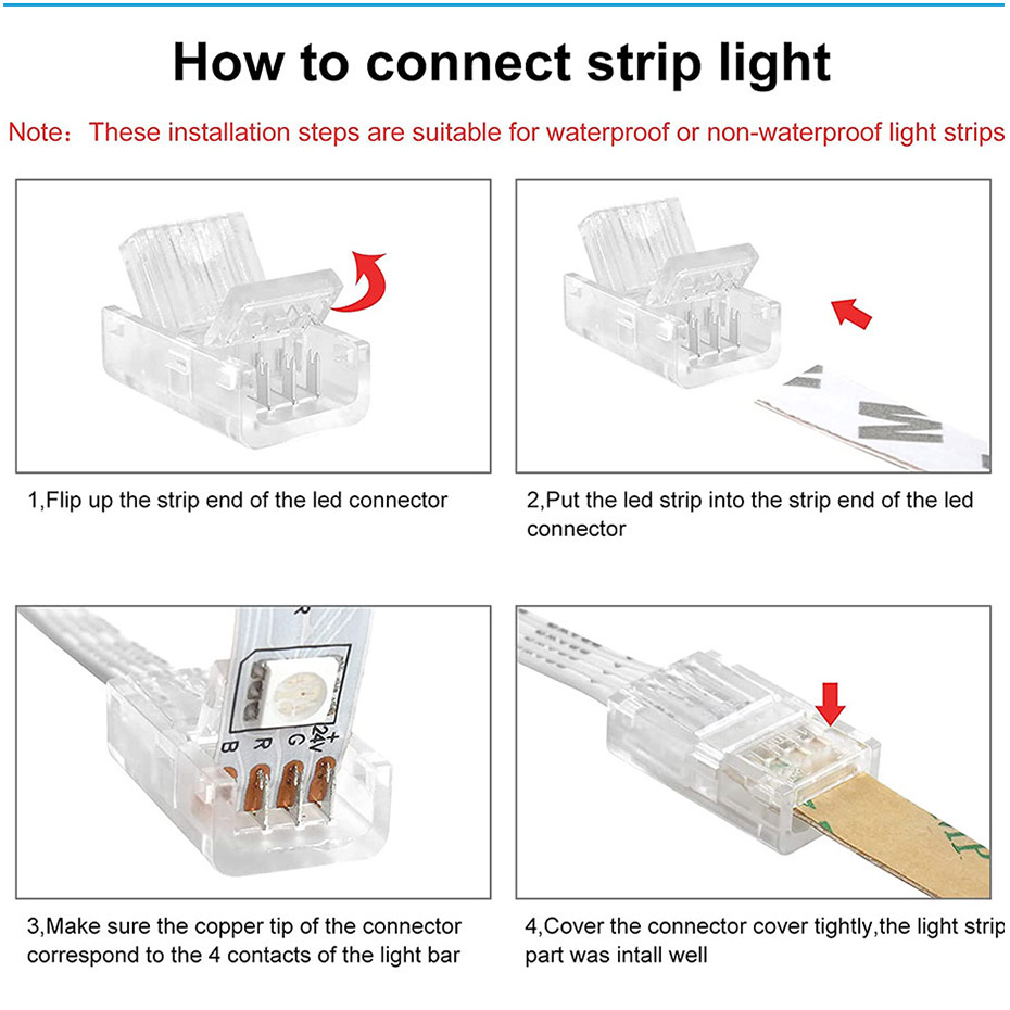 5Pcs LED Strip Light Connector - Rgb Led Matrix 8X8 บทวิจารณ์และราคา