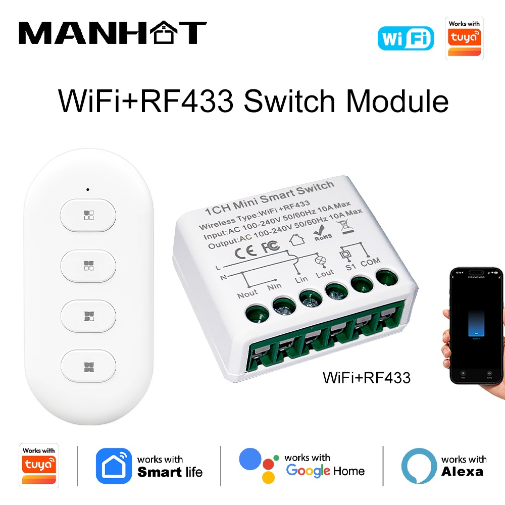 For Tuya WIFI 10A Smart Light  - Smart Home Automation Diy บทวิจารณ์และราคา