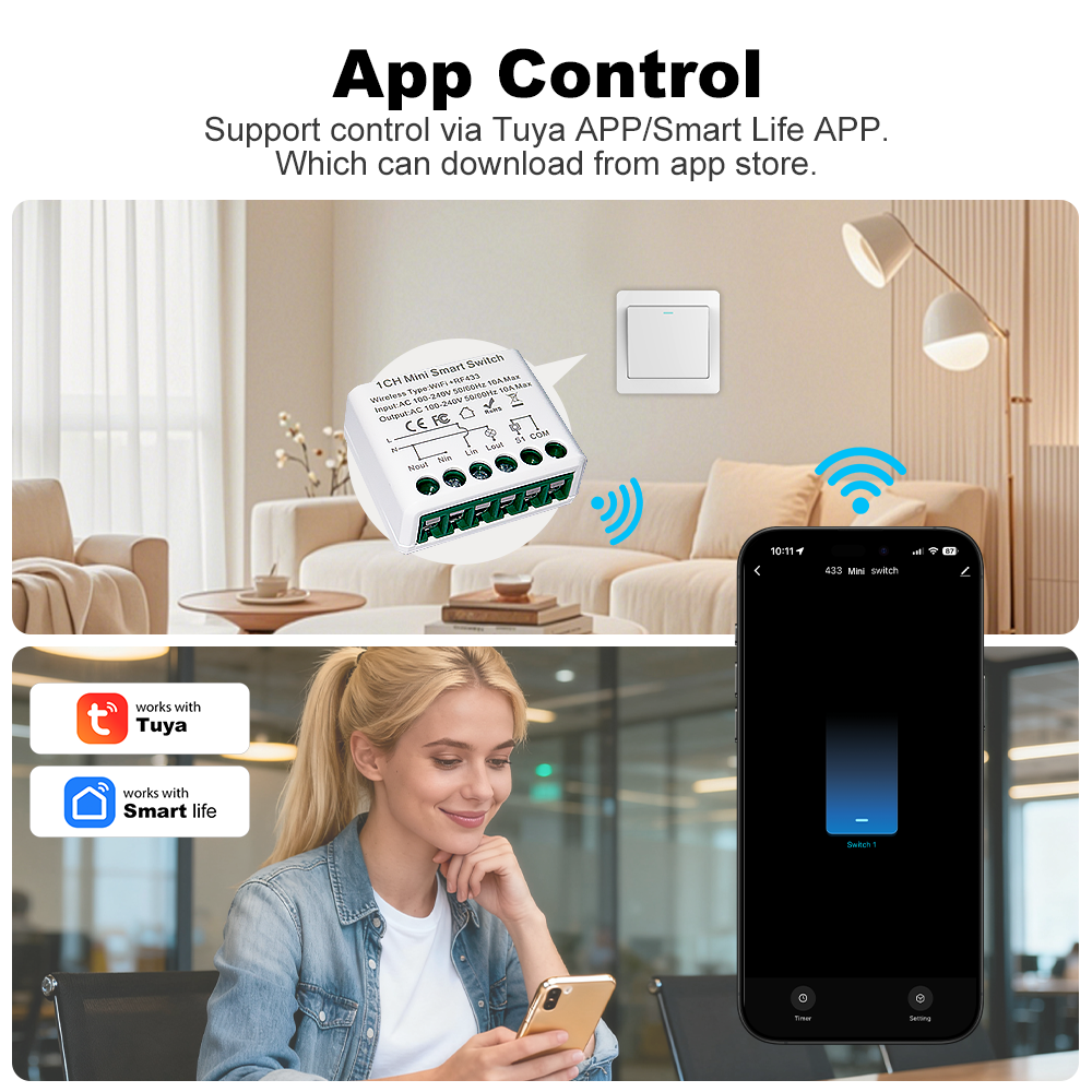 For Tuya WIFI 10A Smart Light  - Smart Home Automation Diy บทวิจารณ์และราคา