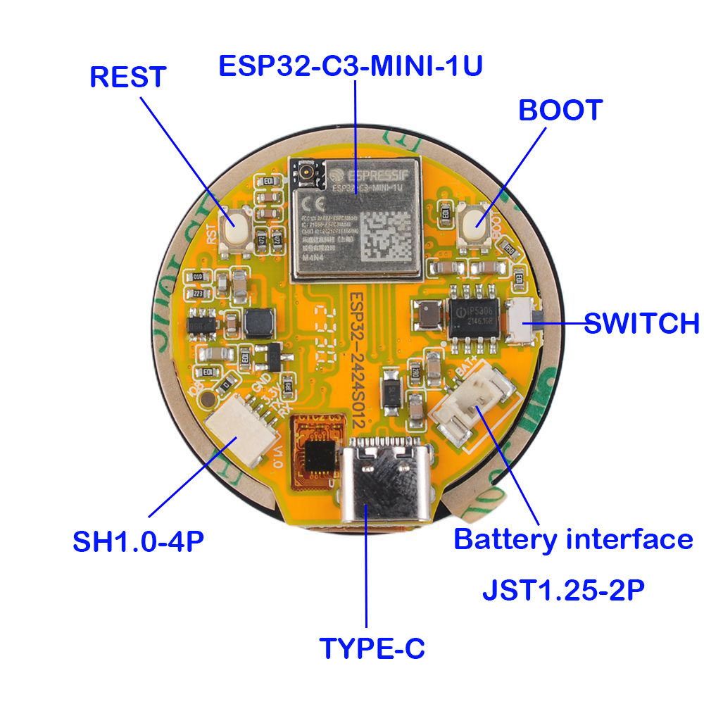 ESP32 Display 1.28 inch ESP32- - Home Automation Industry บทวิจารณ์และราคา