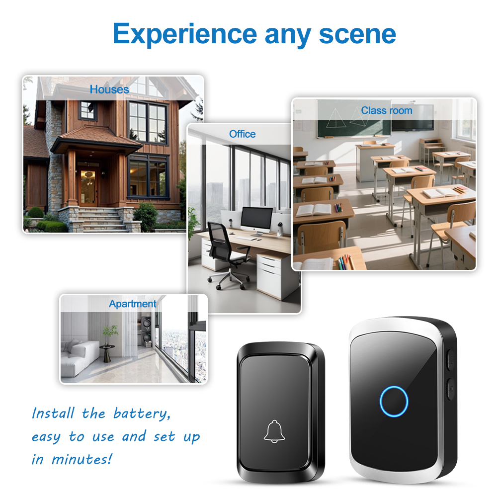 Smart Wireless Doorbell Door C - Smart Home Automation Diy บทวิจารณ์และราคา