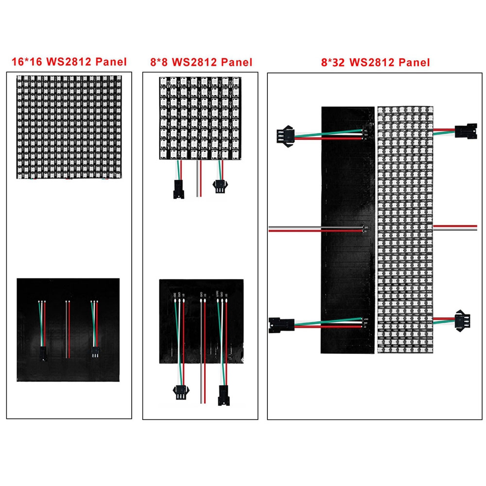 DC5V WS2812B 8*8 16*16 8*32 Fl - Rgb Led Matrix 8X8 บทวิจารณ์และราคา