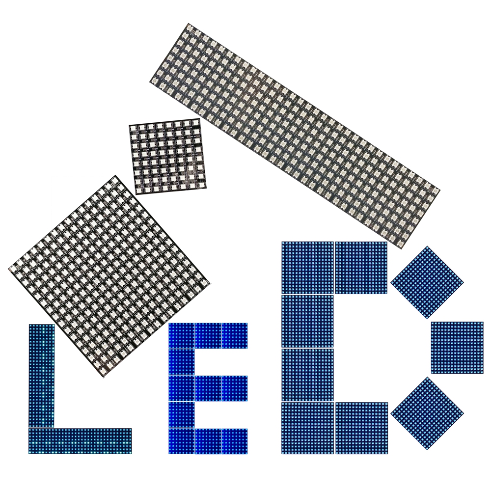 DC5V WS2812B 8*8 16*16 8*32 Fl - Rgb Led Matrix 8X8 บทวิจารณ์และราคา