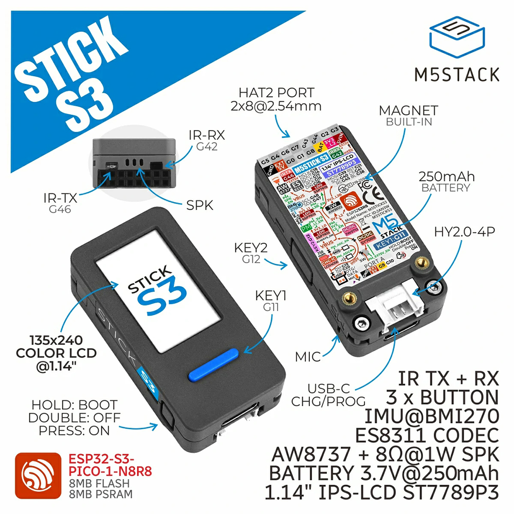 M5Stack M5StickS3 ESP32-S3 IoT - Smart Home Automation Diy บทวิจารณ์และราคา
