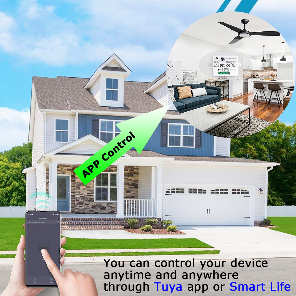 Tuya WiFi Smart Light Switch 4 - Home Automation Industry บทวิจารณ์และราคา