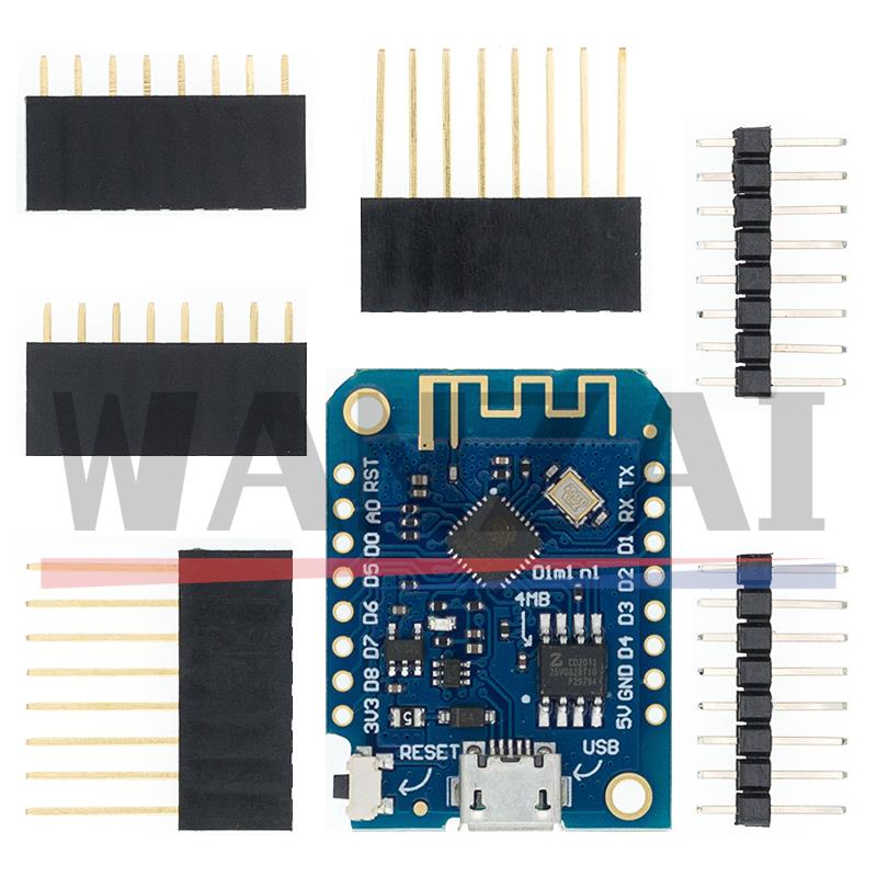 WeMos D1 Mini Pro V3.0.0 Bytes - Esp8266 Nodemcu Board บทวิจารณ์และราคา