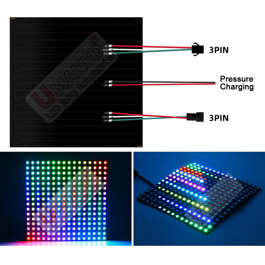 2pcs WS2812B Individually Addr - Rgb Led Matrix 8X8 บทวิจารณ์และราคา