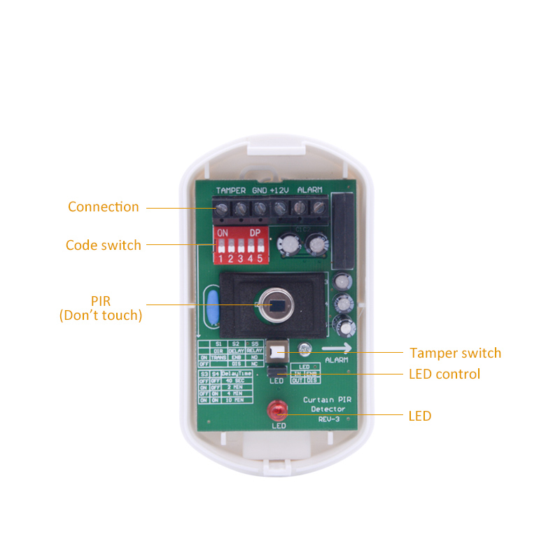 Indoor DC12V Curtain Wired Mot - Motion Sensor Pir Wired บทวิจารณ์และราคา