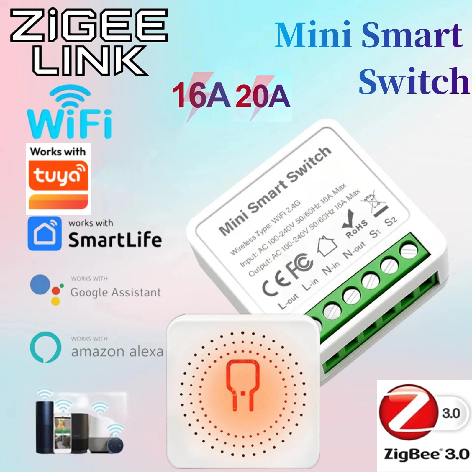 For Tuya Mini Smart WiFi Switc - Smart Home Automation Diy บทวิจารณ์และราคา