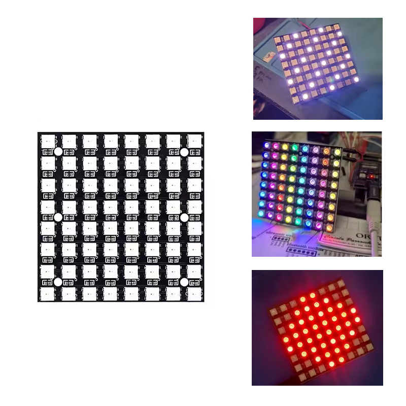 WS2812 LED 5050 RGB 8x8 64 Bit - Rgb Led Matrix 8X8 บทวิจารณ์และราคา