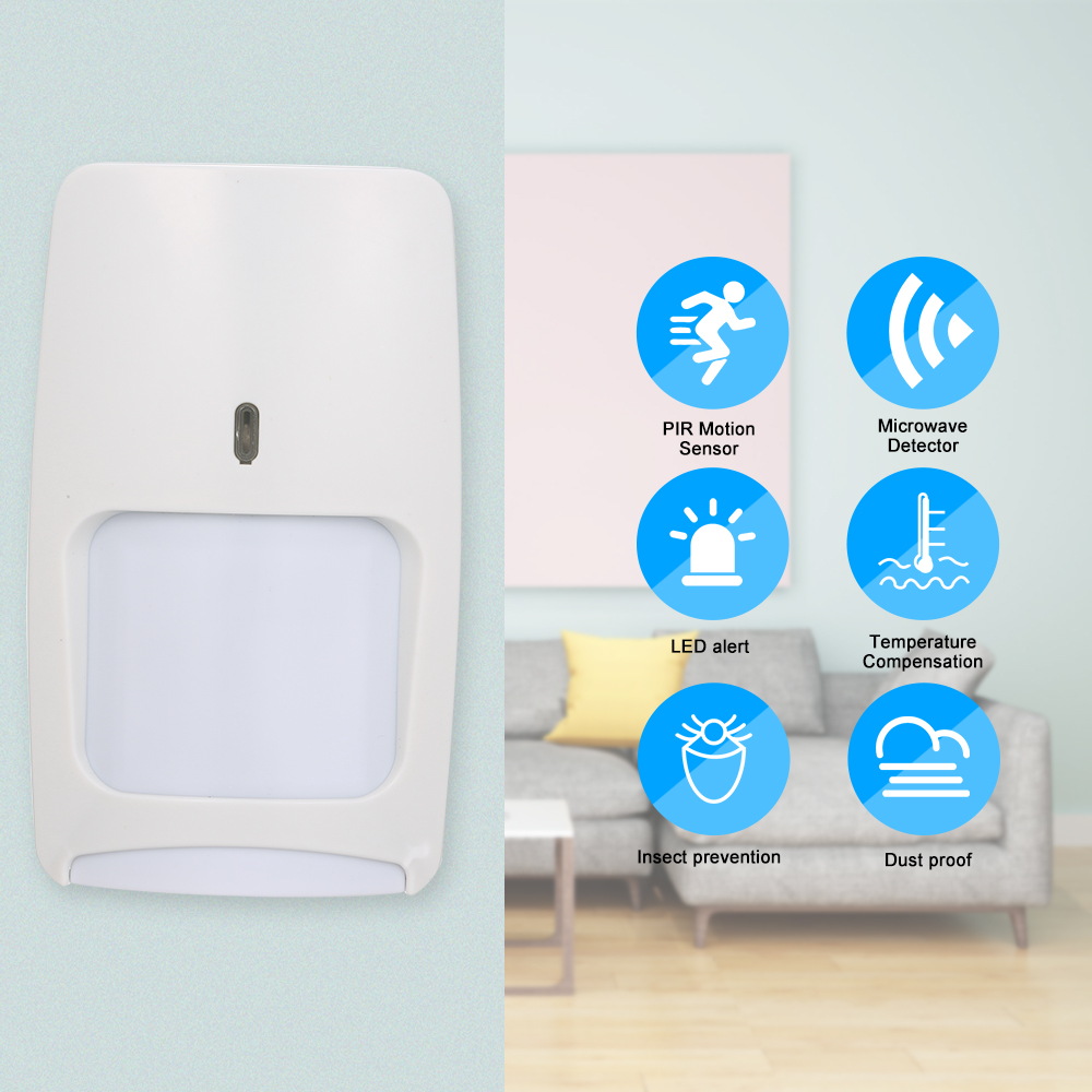 Wired Dual-tech Infrared Motio - Motion Sensor Pir Wired บทวิจารณ์และราคา