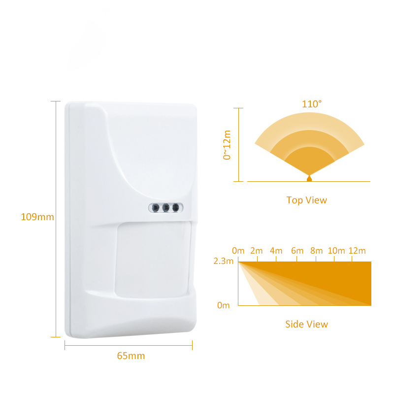 1/3pcs Wired Indoor PIR Microw - Motion Sensor Pir Wired บทวิจารณ์และราคา