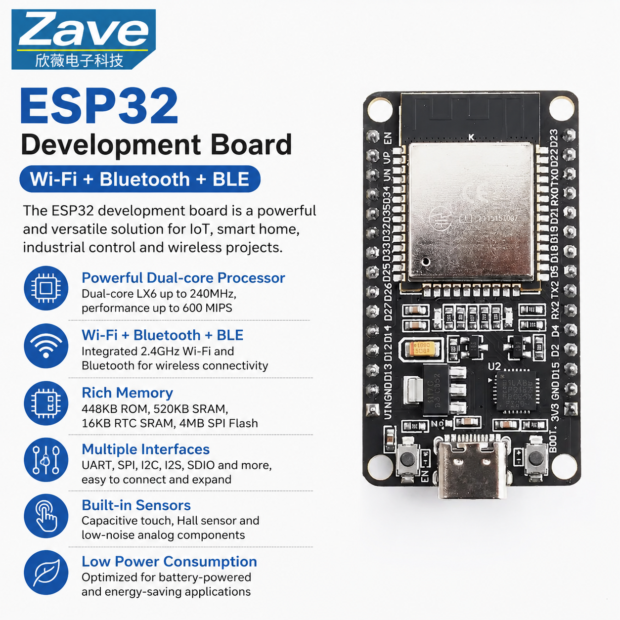 ESP32 WiFi Bluetooth Developme - Level Shifter 3.3V บทวิจารณ์และราคา
