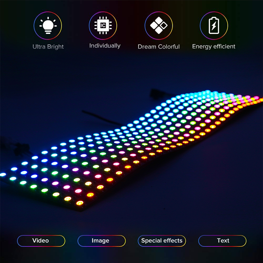 WS2812B SMD5050 RGB Panel LED  - Rgb Led Matrix 8X8 บทวิจารณ์และราคา