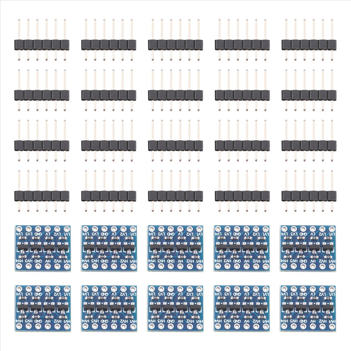 AT42 10Pcs 4 Channel IIC Logic - Level Shifter 3.3V บทวิจารณ์และราคา
