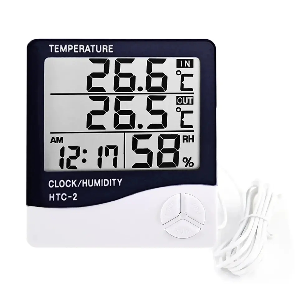 Indoor LCD Digital Thermometer - Home Automation Industry บทวิจารณ์และราคา