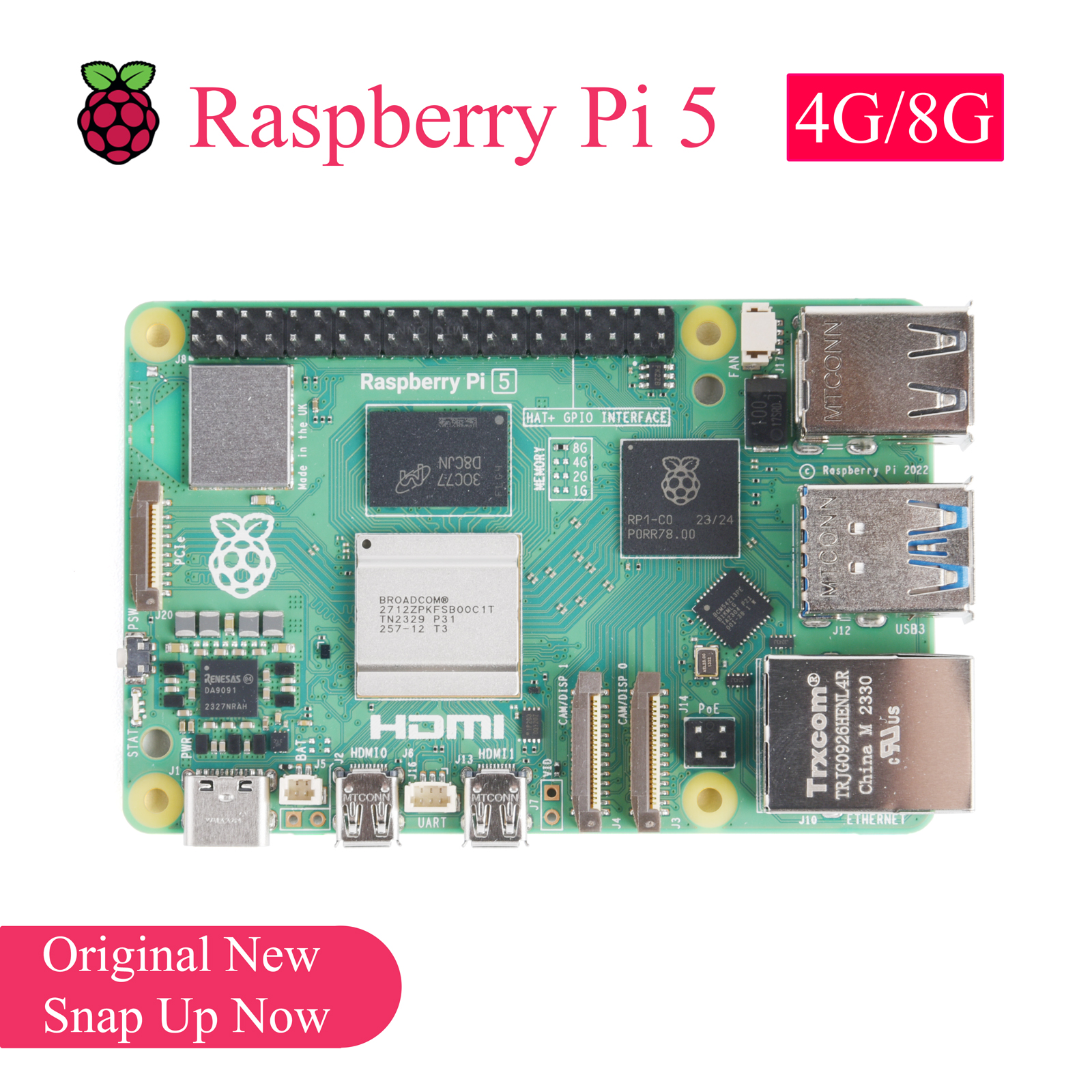 1PCS Original Raspberry Pi 5 4 - Raspberry Pi Home Automation Diy บทวิจารณ์และราคา