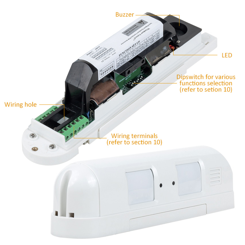 DC12V Wired Dual Curtain PIR M - Motion Sensor Pir Wired บทวิจารณ์และราคา