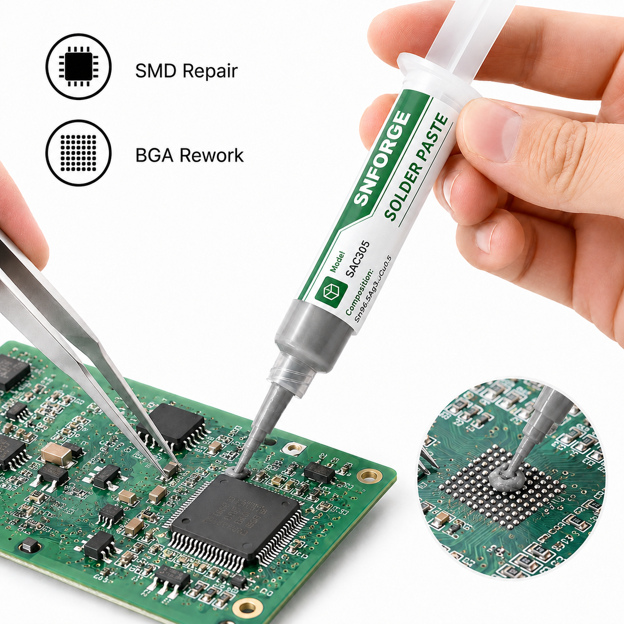 SAC305 Solder Paste Welding Ti - Home Automation Industry บทวิจารณ์และราคา