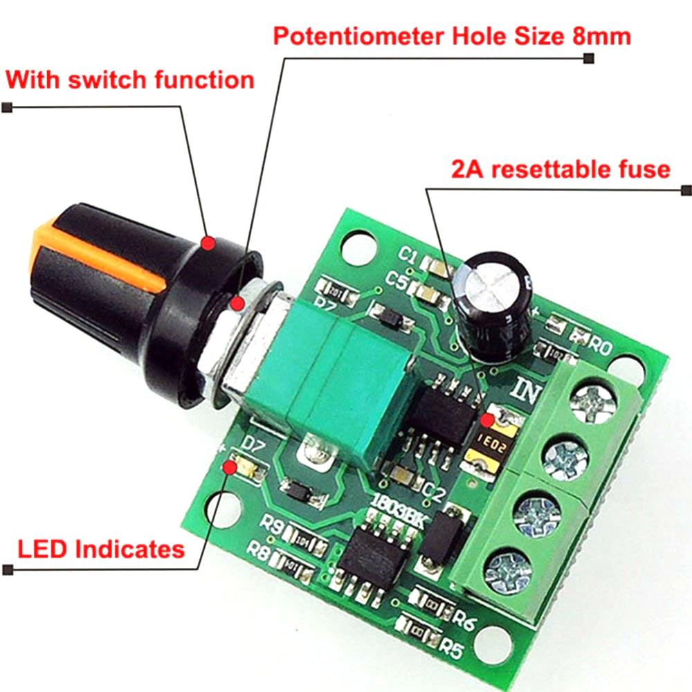DC 1.8V 3V 5V 6V 12V 2A PWM Mo - Level Shifter 3.3V บทวิจารณ์และราคา
