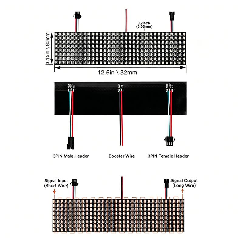 WS2812B Smart Pixel Module Mat - Rgb Led Matrix 8X8 บทวิจารณ์และราคา