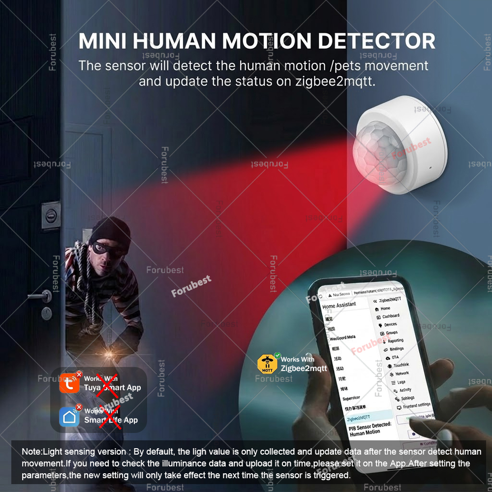 Zigbee 3.0 PIR Motion Sensor H - Smart Home Automation Diy บทวิจารณ์และราคา