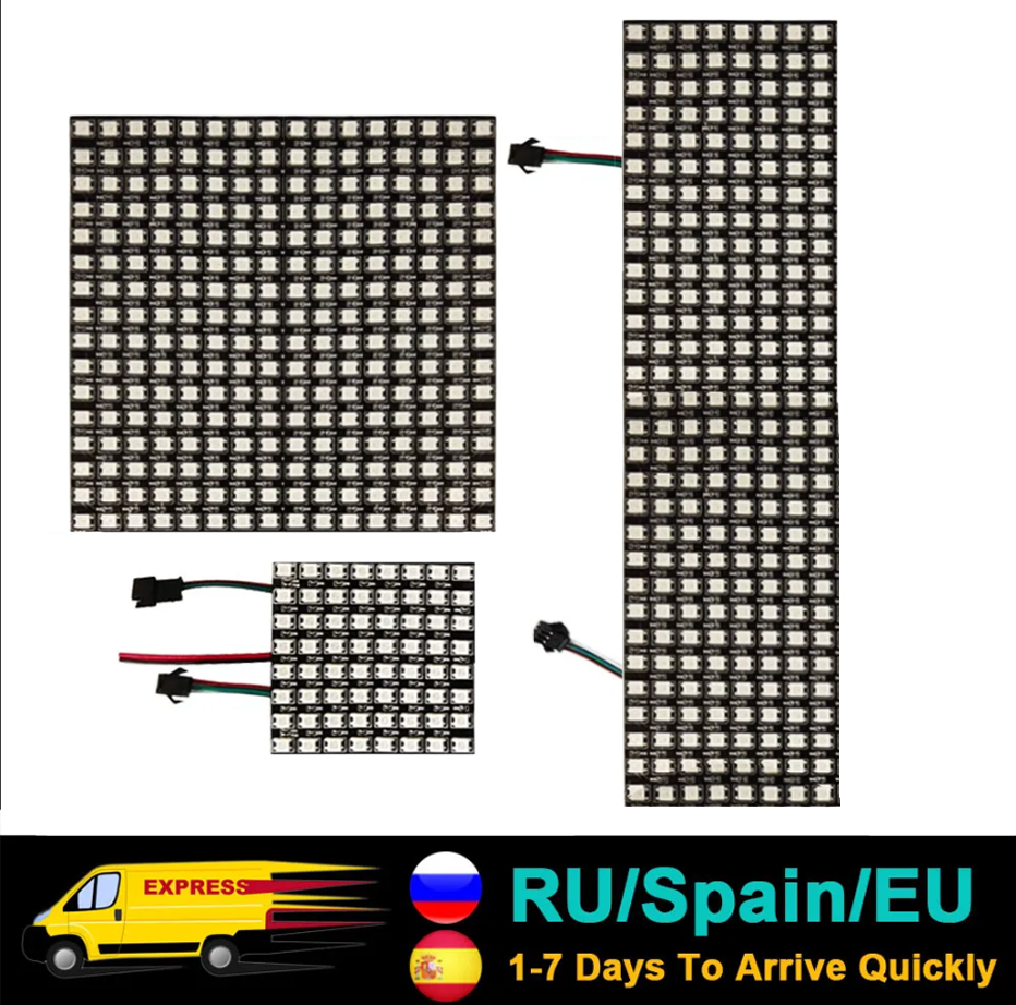 DC5V WS2812B 5050 RGB SMD Flex - Rgb Led Matrix 8X8 บทวิจารณ์และราคา