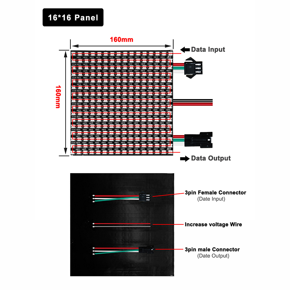 DC5V WS2812B 5050 RGB SMD Flex - Rgb Led Matrix 8X8 บทวิจารณ์และราคา